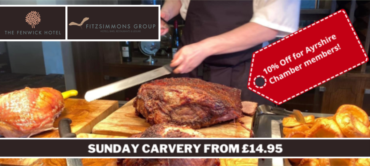 Offer: Blow the autumn chill away with Sunday Carvery at The Fenwick Hotel by Fenwick Hotel (The)