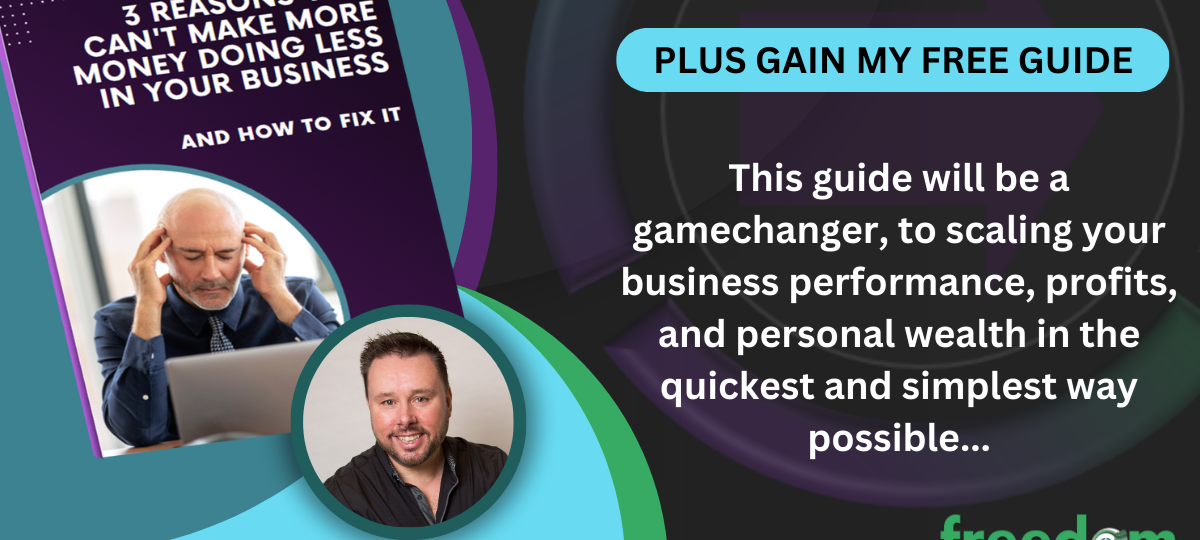Offer: 3 Reasons You Can't Make More Money Doing Less - And How To Fix It Free Guide by Novo Leadership International Ltd
