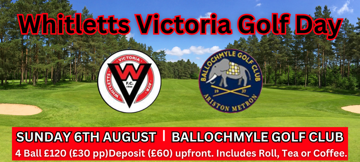 Offer: Whitletts Victoria Golf Day 2023! by Whitletts Victoria F.C.